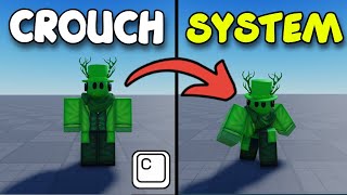 How To Make A CROUCHING SYSTEM  2024 ROBLOX STUDIO [upl. by Rubel]