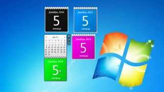 Color Calendars Windows 7 Gadget [upl. by Leynad373]