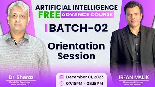 Orientation Session  AI Free Advance Course [upl. by Neyud469]