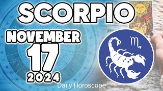 𝐒𝐜𝐨𝐫𝐩𝐢𝐨 ♏ 🤩SPECTACULAR GIFT FALLEN FROM THE SKY❗️🎁 Horoscope for today NOVEMBER 17 2024 🔮 horoscope [upl. by Eirrod236]