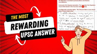 How to Write the Best UPSC Answer BestUpscAnswer upsc [upl. by Pasadis]