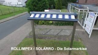 Solarmakise  Markise mit SolarAntrieb  SOLARRO von ROLLIMPEX [upl. by Onairam]