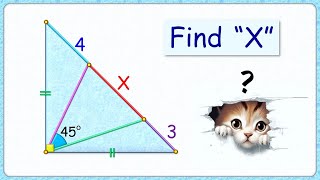 229 Interesting question with different solution  Math Olympiad  Geometry [upl. by Eniak]