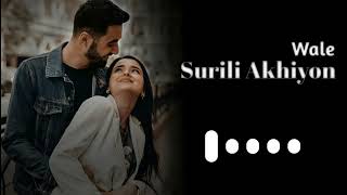 Surili Akhiyon Wale Slowed amp ReverbLofi Remix Ringtone  Love Ringtone New 2023 SG Ringtone [upl. by Aihtniroc]