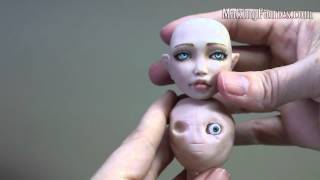 Sculpting a BJD Face with Inset Eyes  MakingFairiescom [upl. by Tifanie]