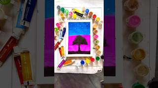 Watercolor Scenery Painting🤯🙅 Easy Watercolor Painting shorts painting drawing art viralvideo [upl. by Lark]