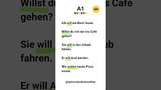 Modal Verben2》Wollen deutsch german lernen lerndeutsch deutschunterricht learngerman lernen [upl. by Anaid8]