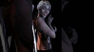 Weeping angel body paint cosplay makeup cosplay weepingangel drwho cosplaymakeup halloween [upl. by Hutchison]