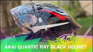 Unboxing Arai Quantic Ray Black helmet [upl. by Karylin]