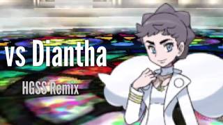 Champion Diantha Battle  HGSS Style Remix [upl. by Rimhsak459]