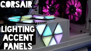 Corsair LC100 Lighting Accent Kit install in the Corsair 5000T RGB [upl. by Marcos779]