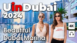 Dubai Live 247 🇦🇪 Beatiful Dubai Marina  4K  Walking Tour [upl. by Annabela]