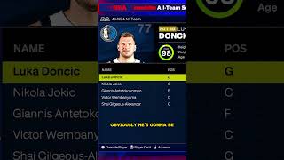 I MADE LUKA DONCIC 7 FT 7 IN NBA2K25 sports gaming basketball nba2k nba2k25 nba 2k [upl. by Starling]