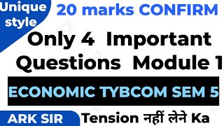 2024 ECONOMIC EXPRESS NEP SDG 1991 LPG MODULE 1 Tybcom sem5 important Question ARK SIR [upl. by Ruberta]