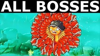 Octogeddon  All TRex Weapon Upgrades  All Boss Battles Gameplay No Commentary [upl. by Ellerehc253]