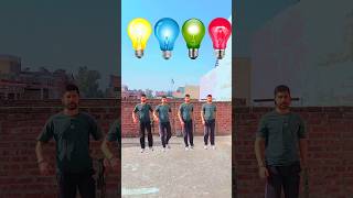 Colourful Bulb to Joker Alien Frog amp Grilla  funny dancing vfx magic video shorts viral vfx [upl. by Rora359]