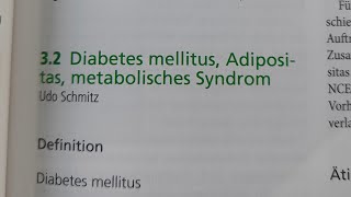 Facharztprüfung Innere Medizin Diabetes mellitus Adipositas und metabolisches Syndrom [upl. by Adiehsar402]