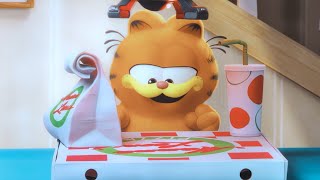 Garfield Orders Pizza and Consumes It In The Future Garfield Movie 2024 [upl. by Tra963]