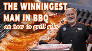 The WINNINGEST MAN IN BBQ Shows Us How to Grill Ribs  Myron Mixon  The Daily Meal [upl. by Celine953]