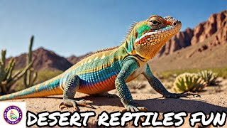 Discover Desert Reptiles and Shapes Fun Learning for Kids [upl. by Anawqahs]