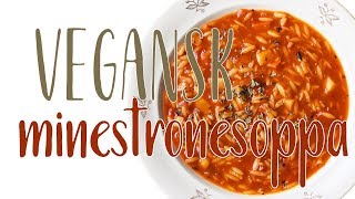 Vegansk minestronesoppa på rotfrukter  Lättlagad och värmande [upl. by Ais501]