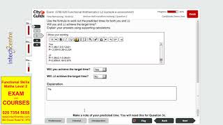 Functional Skills Maths Level 2 Sample 3 Part 3 Intech Centre [upl. by Neerol573]