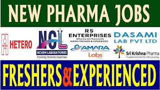 New Pharma Jobs in Telugu 2023  Latest Pharma Jobs in Hyderabad [upl. by Daye796]