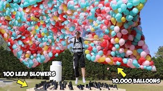 I Flew Using Only Balloons AND Leaf Blowers [upl. by Schultz]