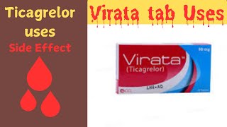 VIrata tab Uses  Ticagrelor Uses in hindiurdu [upl. by Anwahsiek]