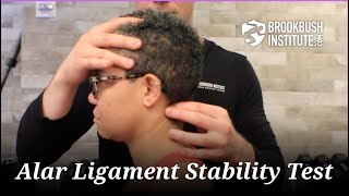 Alar Ligament StabilityTest [upl. by Fawne]