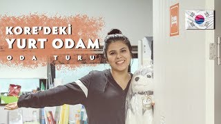 GÜNEY KOREDEKİ YURT ODAM  ODA TURU [upl. by Relyhs383]