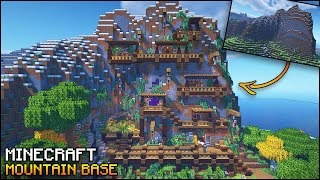 Minecraft Mountain Base with EVERYTHING you NEED to Survive [upl. by Ethbun]