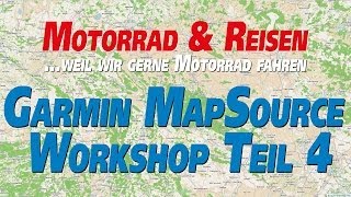 MampR Workshop Garmin MapSource Teil 4  Zusammenfügen und Teilen von Routen HD [upl. by Stolzer]