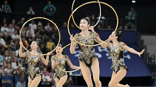 The Chinese team performed perfectly and won the artistic gymnastics competition at Paris Olympics [upl. by Lancelle743]