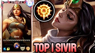 WILD RIFT SIVIR  TOP 1 SIVIR GAMEPLAY  GRANDMASTER RANKED [upl. by Naynek14]