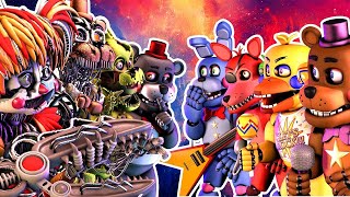 FNAF Rockstar vs Scrap Animatronics [upl. by Grose904]