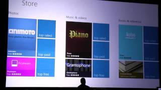 CES Microsoft Keynote  demo Windows 8 [upl. by Nette743]