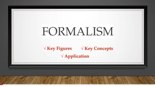 Formalism  Main Figures Key Concepts and Application Literary Criticism [upl. by Anerroc]