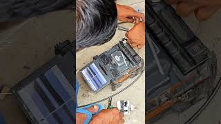 How to repair fibre optic cables fibreoptics expertwork [upl. by Ahsietal]