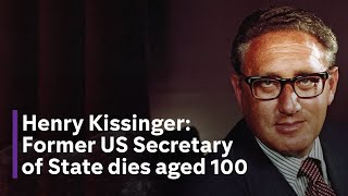 Henry Kissinger dies aged 100  a look at one of the US’s most controversial diplomats [upl. by Aicatsue]