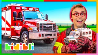 Lets learn about Firetrucks  Educational Videos for Kids  Kidibli [upl. by Neersin]