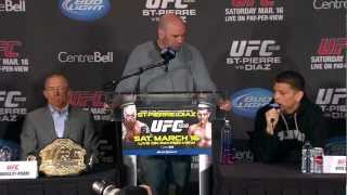 Fight News Now UFC 158 Press Conference Edition [upl. by Asilana153]