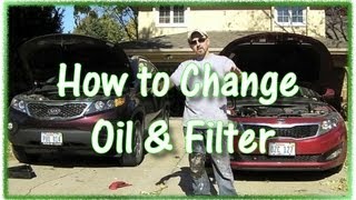 How to Change Oil on KIA Optima and Sorento [upl. by Einahpehs]