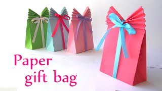 DIY crafts Paper GIFT BAG Easy  Innova Crafts [upl. by Rew]