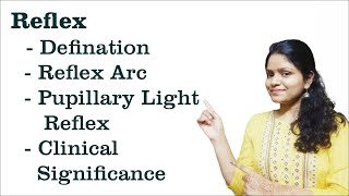 Reflex Definition Reflex Arc Pupillary Light Reflex Pathway amp Clinical Significance [upl. by Nnanerak]