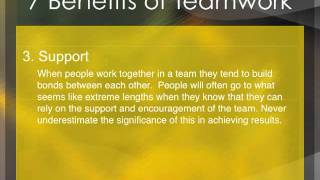 7 Benefits of Teamwork wwwlikeateamcom [upl. by Starr866]