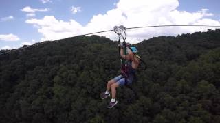 Navitat AshevilleNC 3600ft Zip Line [upl. by Eelytsirk]