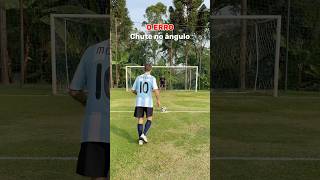 COMO CHUTAR NO ÂNGULO 🔥 futebol tutorial chute bera [upl. by Vasyuta]