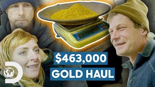 463000 MidSeason Gold Haul Smashes Targets  Gold Divers [upl. by Harikahs]