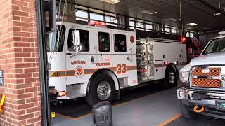 Kentland Volunteer Fire Department Engine 833 Responding to Med Local [upl. by Ettore]